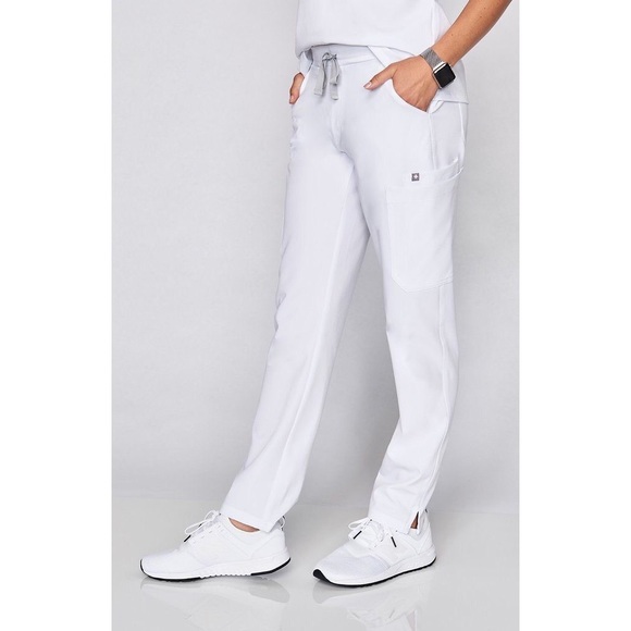 Yola Skinny Scrub Pant White 
